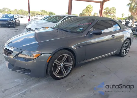 2007 BMW M6 z USA, uszkodzony, nr VIN WBSEK93567CS32762